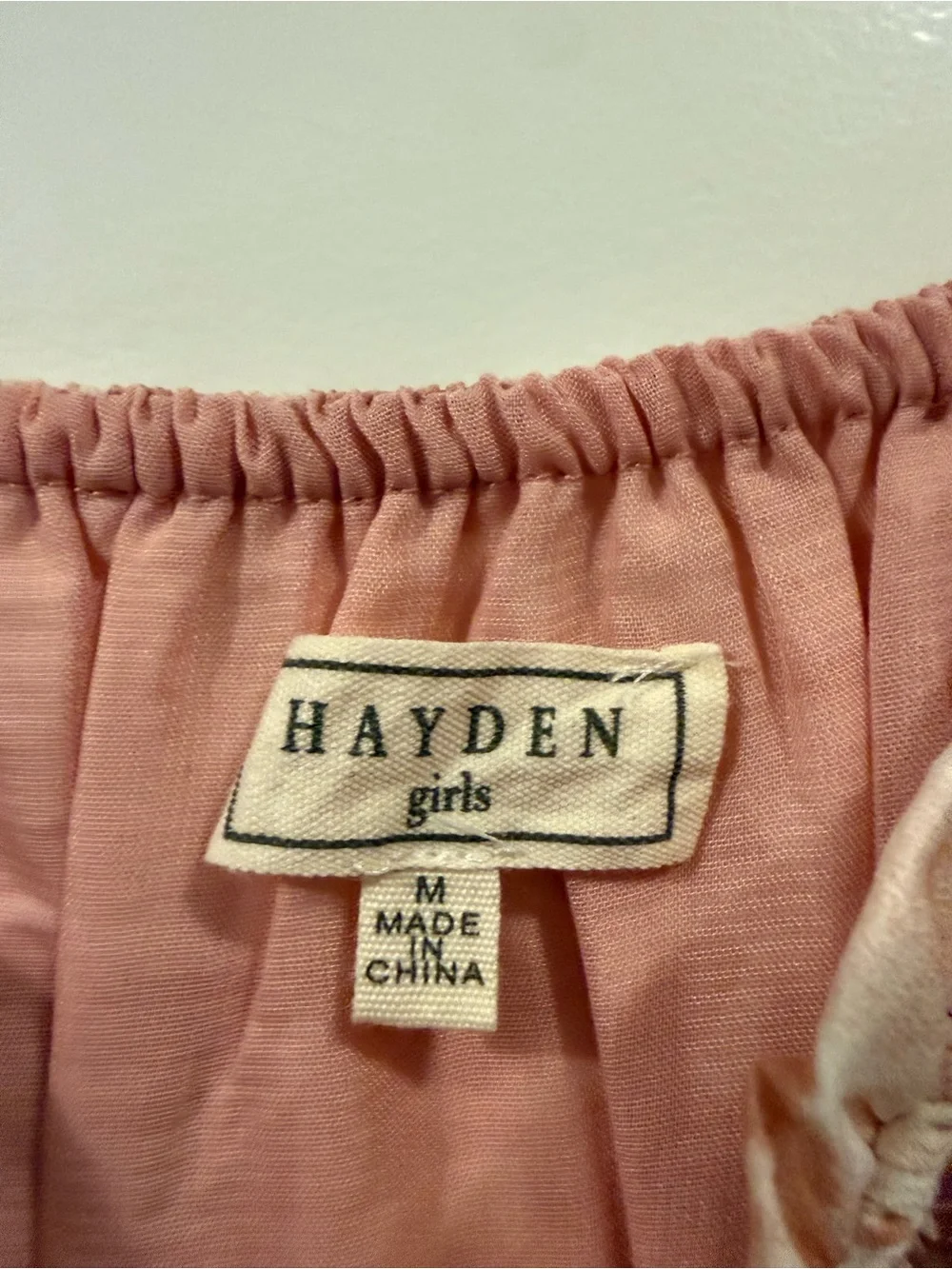 Hayden Girls Pink Floral Tiered Mini Dress